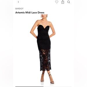 Black Bardot Dress-New with Tags